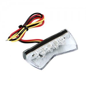 Motorcycle tail light with 3 functions