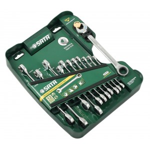 Set of ratchet wrenches 12-piece