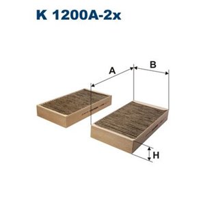 K 1200A-2x Filter, cabin air FILTRON - Top1autovaruosad