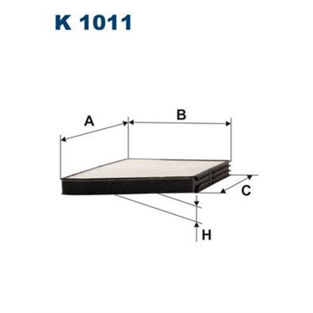 K 1011 Фильтр, воздух во внутренном пространстве FILTRON