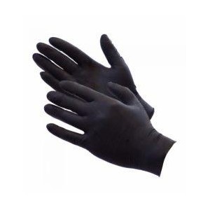 Nitrile glove L thick black 100pcs/pk