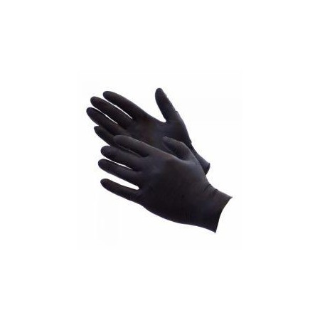 Nitrile glove L thick black 100pcs/pk