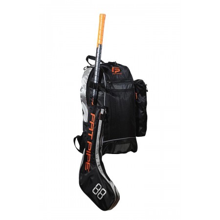 Backpack with berth holder black orange