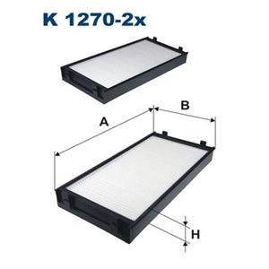 FILTRON K 1270-2x - Cabin filter fits  BM - Top1autovaruosad