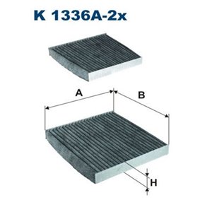 FILTRON K 1336A-2x - Cabin filter with ac - Top1autovaruosad