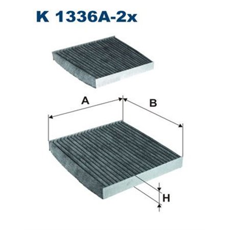 K 1336A-2x Filter,salongiõhk FILTRON