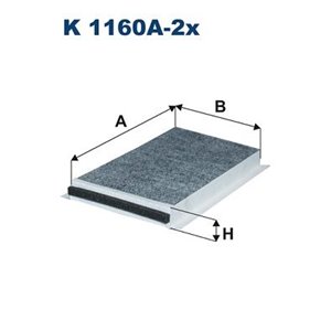 FILTRON K 1160A-2x - Cabin filter with ac - Top1autovaruosad