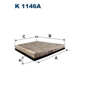 K 1146A Filter, kabin luft FILTRON - Top1autovaruosad