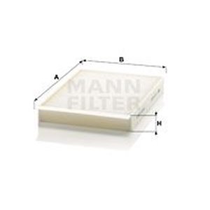 MANN-FILTER CU 25 002 - Cabin filter fits - Top1autovaruosad