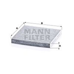 MANN-FILTER CUK 22 021 - Kabinfilter med  - Top1autovaruosad
