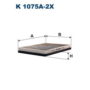 K 1075A-2x Filter, kabin luft FILTRON - Top1autovaruosad