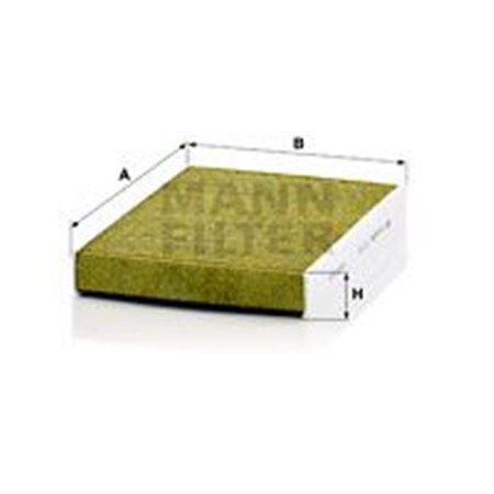 MANN-FILTER FP 2743 - Cabin filter with activated carbon, with polifenol fits: PEUGEOT 508, 508 I 1.6-2.2D 11.10-