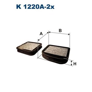 K 1220A-2x Filter, cabin air FILTRON - Top1autovaruosad