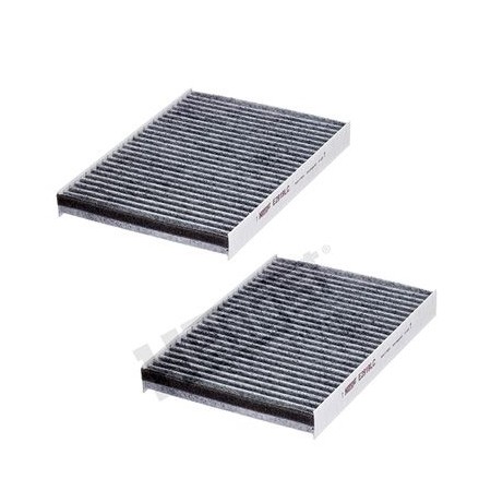 HENGST FILTER E2919LC-2 - Cabin filter with activated carbon fits: MERCEDES CLS (C219), S (C216), S (W221) 2.2D-6.2 10.05-12.13