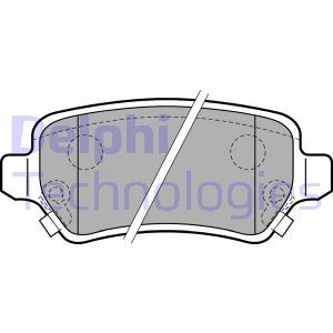 LP1717 Комплект тормозных колодок, дисковый тормоз DELPHI     