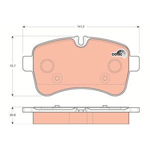 GDB1748 Jarrupalasarja, levyjarru TRW - Top1autovaruosad