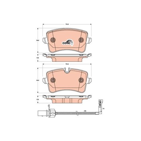 GDB1902 Brake Pad Set, disc brake TRW