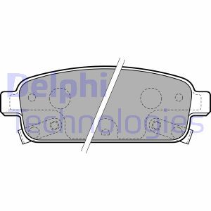 LP2167 Комплект тормозных колодок, дисковый тормоз DELPHI - Top1autovaruosad
