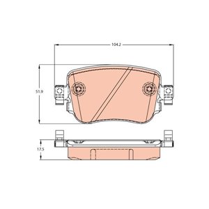 GDB2042 Brake Pad Set, disc brake TRW - Top1autovaruosad