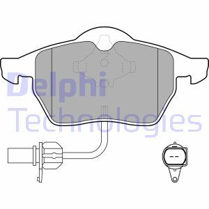 LP1672 Комплект тормозных колодок, дисковый тормоз DELPHI     