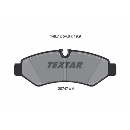 2074701 Brake Pad Set, disc brake TEXTAR