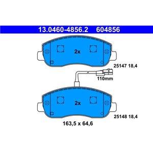 13.0460-4856.2  Brake pads set ATE 