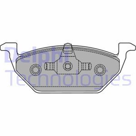 LP1436 Brake Pad Set, disc brake DELPHI