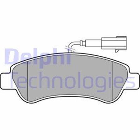 LP3153 Комплект тормозных колодок, дисковый тормоз DELPHI