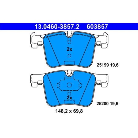 13.0460-3857.2 Brake Pad Set, disc brake ATE