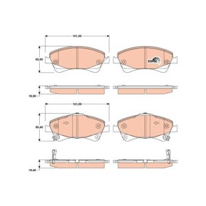 GDB3479 Brake Pad Set, disc brake TRW - Top1autovaruosad