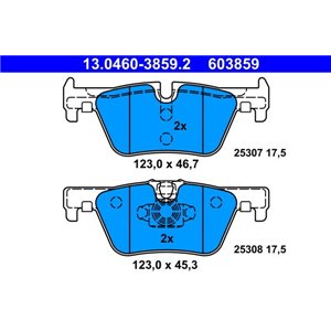 13.0460-3859.2 Brake Pad Set, disc brake ATE - Top1autovaruosad
