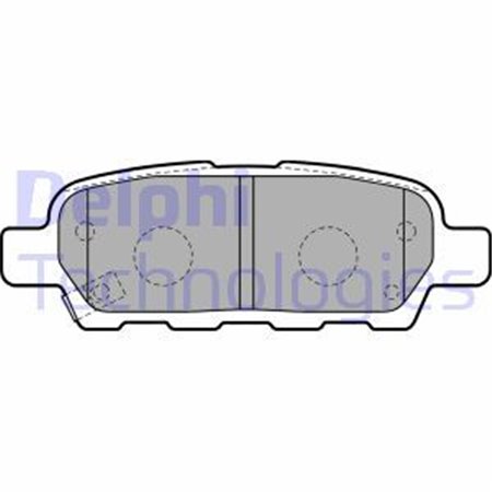 LP1807 Комплект тормозных колодок, дисковый тормоз DELPHI     