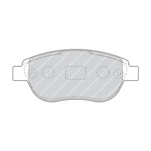 FDB5028 Brake Pad Set, disc brake FERODO - Top1autovaruosad