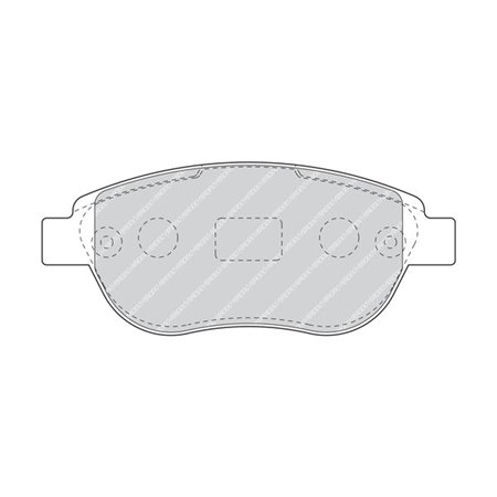 FDB5028 Brake Pad Set, disc brake FERODO