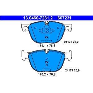 13.0460-7231.2 Jarrupalasarja, levyjarru ATE - Top1autovaruosad