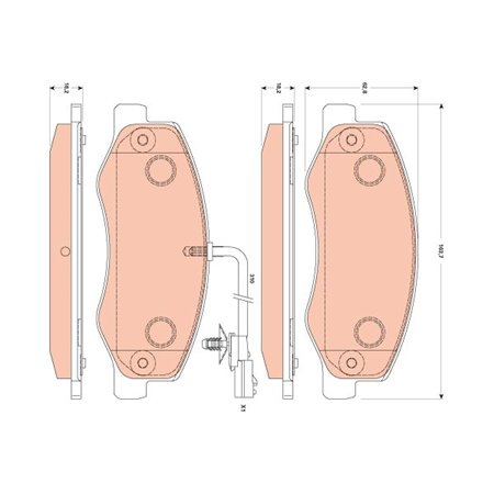 GDB1885 Brake Pad Set, disc brake TRW