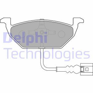 LP1514 Комплект тормозных колодок, дисковый тормоз DELPHI     