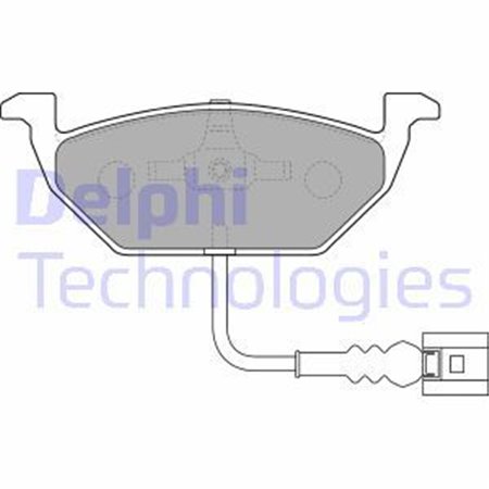 LP1514 Комплект тормозных колодок, дисковый тормоз DELPHI