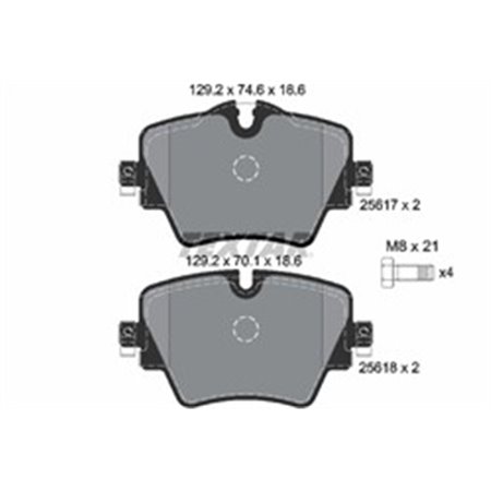 2561701 Brake Pad Set, disc brake TEXTAR