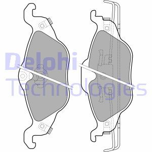 LP1673 Brake Pad Set, disc brake DELPHI - Top1autovaruosad