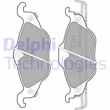 LP1673 Piduriklotsi komplekt,ketaspidur DELPHI