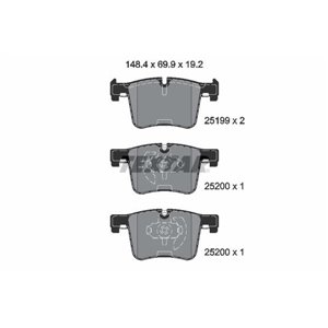 2519901 Piduriklotsi komplekt,ketaspidur TEXTAR - Top1autovaruosad