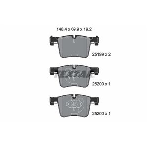2519901 Комплект тормозных колодок, дисковый тормоз TEXTAR     