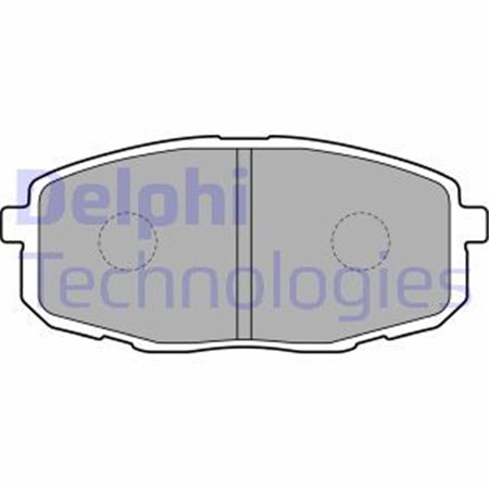 LP1819 Комплект тормозных колодок, дисковый тормоз DELPHI     