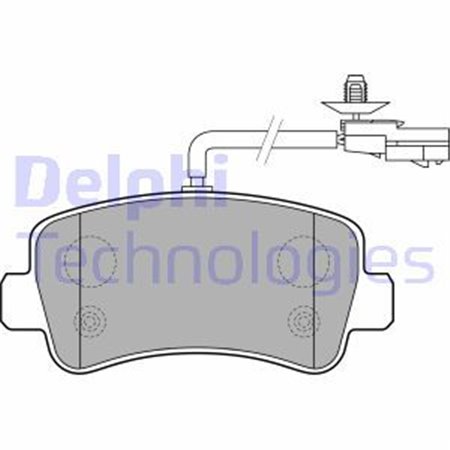 LP2191 Комплект тормозных колодок, дисковый тормоз DELPHI