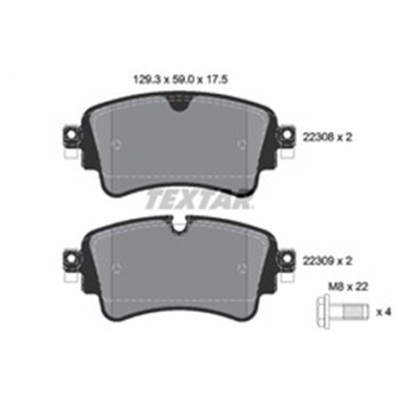 2230801 Brake Pad Set, disc brake TEXTAR