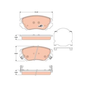 GDB1782  Brake pads set TRW 