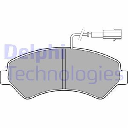 LP2492 Комплект тормозных колодок, дисковый тормоз DELPHI     