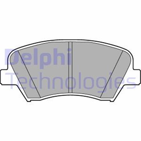 LP2293 Комплект тормозных колодок, дисковый тормоз DELPHI     