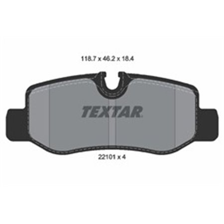 2210101 Brake Pad Set, disc brake TEXTAR